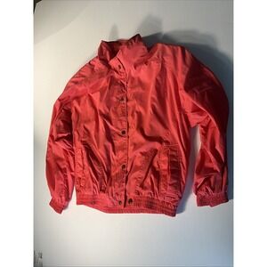 Sunice Mens Size 10 Hot Pink  Snap and Zip Nylon Jacket